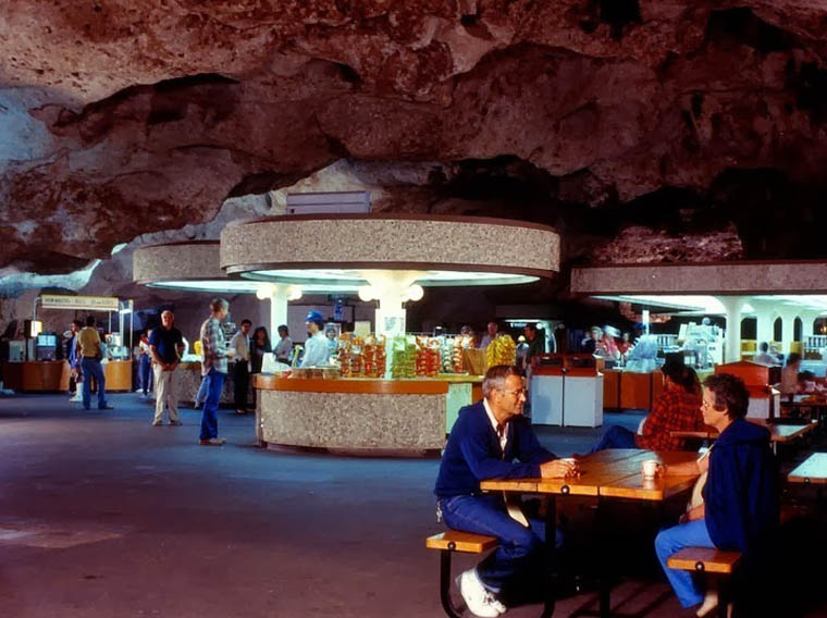 Carlsbad Caverns Underground Lunchroom in 1960's